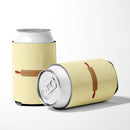 Rolling Pin on Yellow Can or Bottle Hugger Cooler Sleeve for Standard 12 oz Cans, Insulated Foam Beer & Soda Can Hugger Reusable