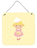 Blonde Baker on Yellow Wall or Door Hanging Prints BB7294DS66
