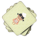 African American Baker on Green Foam Coaster  BB7308FC