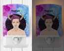 Taurus Zodiac Sign Ceramic Night Light Compact, UL-Certified, Ideal for Bedroom, Bathroom, Nursery, Hallway, Kitchen, 6x4x3, Multicolor