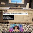 Taurus Zodiac Sign Memory Foam Kitchen Mat Machine Washable Anti-Fatigue Cushion Comfort Bath or Kitchen Rug