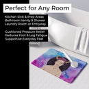 Taurus Zodiac Sign Memory Foam Kitchen Mat Machine Washable Anti-Fatigue Cushion Comfort Bath or Kitchen Rug