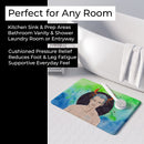 Cancer Zodiac Sign Memory Foam Kitchen Mat Machine Washable Anti-Fatigue Cushion Comfort Bath or Kitchen Rug