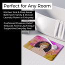 Leo Zodiac Sign Memory Foam Kitchen Mat Machine Washable Anti-Fatigue Cushion Comfort Bath or Kitchen Rug