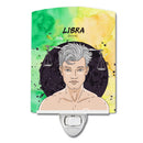 Libra Zodiac Sign Ceramic Night Light Compact, UL-Certified, Ideal for Bedroom, Bathroom, Nursery, Hallway, Kitchen, 6x4x3, Multicolor