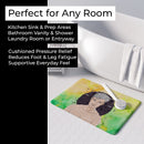 Libra Zodiac Sign Memory Foam Kitchen Mat Machine Washable Anti-Fatigue Cushion Comfort Bath or Kitchen Rug