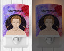 Sagittarius Zodiac Sign Ceramic Night Light Compact, UL-Certified, Ideal for Bedroom, Bathroom, Nursery, Hallway, Kitchen, 6x4x3, Multicolor