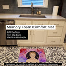 Sagittarius Zodiac Sign Memory Foam Kitchen Mat Machine Washable Anti-Fatigue Cushion Comfort Bath or Kitchen Rug