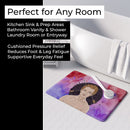 Sagittarius Zodiac Sign Memory Foam Kitchen Mat Machine Washable Anti-Fatigue Cushion Comfort Bath or Kitchen Rug