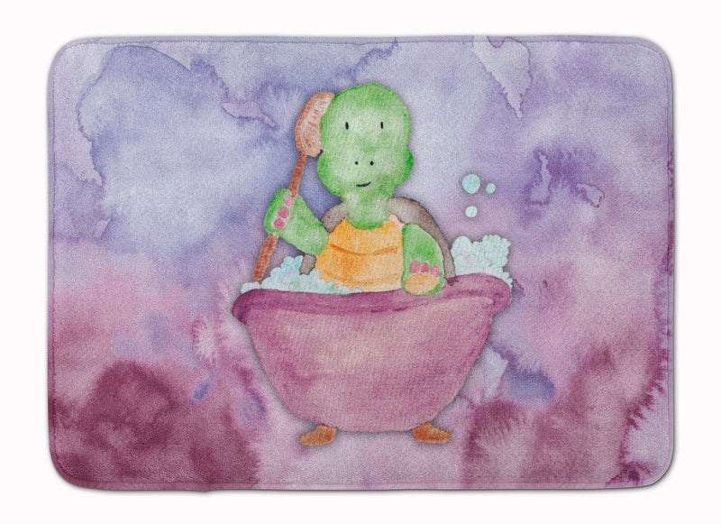 Turtle Bathing Watercolor Machine Washable Memory Foam Mat BB7344RUG