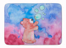 Bear and Bubbles Watercolor Memory Foam Kitchen Mat Machine Washable Anti-Fatigue Cushion Comfort Bath or Kitchen Rug