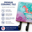 Rabbit and Squirrel Bathing Watercolor Leash or Key Holder Wall Hooks, Coat Rack Wall Mount, for Hanging Keys, Towels, Aprons, Leashes