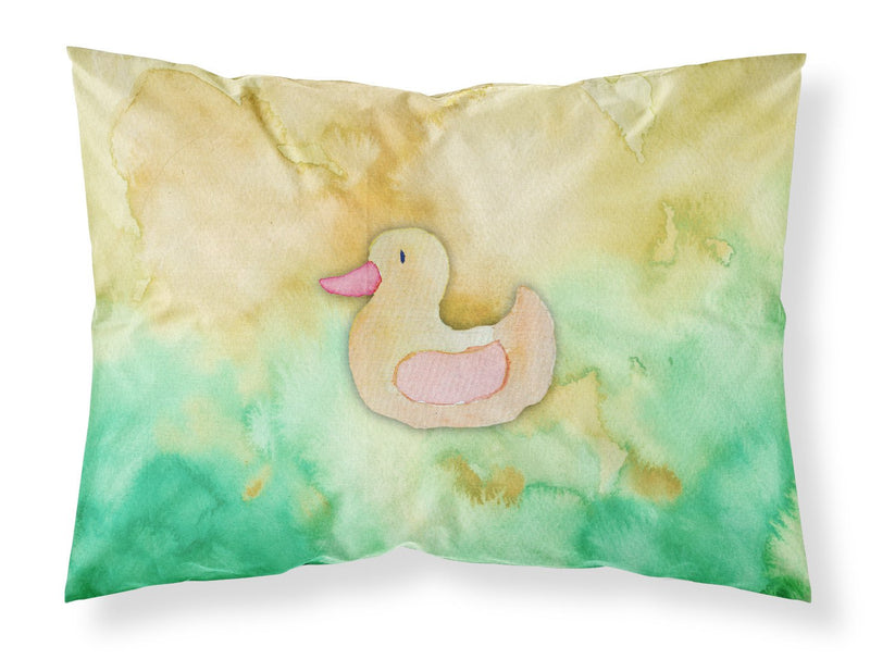 Rubber Duckie Watercolor Fabric Standard Pillowcase BB7351PILLOWCASE