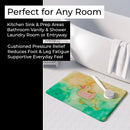 Rubber Duckie Watercolor Memory Foam Kitchen Mat Machine Washable Anti-Fatigue Cushion Comfort Bath or Kitchen Rug