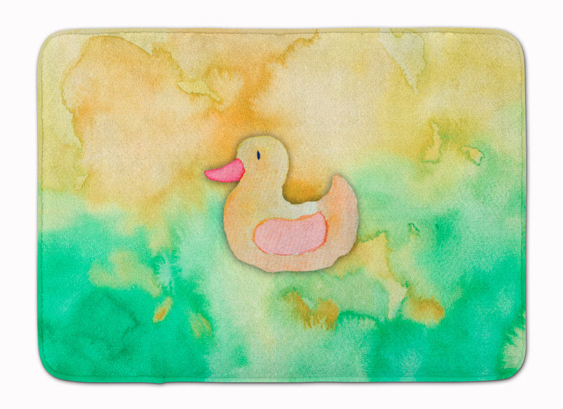 Rubber Duckie Watercolor Machine Washable Memory Foam Mat BB7351RUG