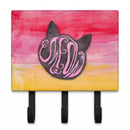 Cat Face Meow Watercolor Leash or Key Holder Wall Hooks, Coat Rack Wall Mount, for Hanging Keys, Towels, Aprons, Leashes