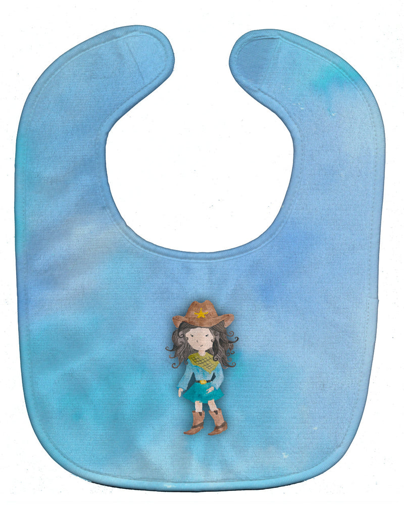 Cowgirl Watercolor Baby Bib BB7367BIB