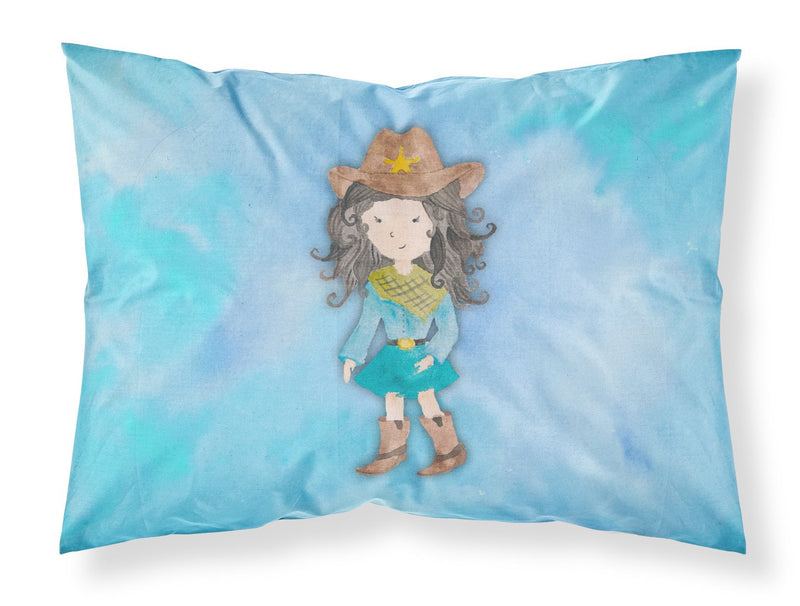 Cowgirl Watercolor Fabric Standard Pillowcase BB7367PILLOWCASE