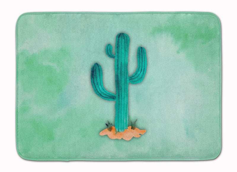 Western Cactus Watercolor Machine Washable Memory Foam Mat BB7369RUG