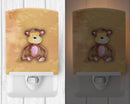 Monkey Watercolor Ceramic Night Light Compact, UL-Certified, Ideal for Bedroom, Bathroom, Nursery, Hallway, Kitchen, 6x4x3, Multicolor