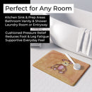 Monkey Watercolor Memory Foam Kitchen Mat Machine Washable Anti-Fatigue Cushion Comfort Bath or Kitchen Rug