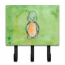 Turtle Watercolor Leash or Key Holder Wall Hooks, Coat Rack Wall Mount, for Hanging Keys, Towels, Aprons, Leashes