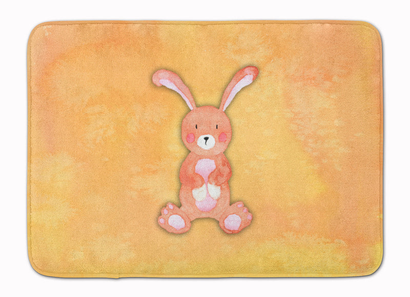 Rabbit Watercolor Machine Washable Memory Foam Mat BB7383RUG