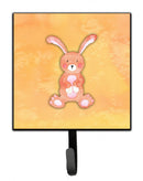 Rabbit Watercolor Leash or Key Holder Wall Hooks, Key Hooks Holder, Coat Rack Wall Mount, Coat Hooks, Hooks for Hanging Keys, Towels, Aprons, Leashes