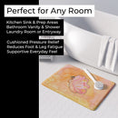 Butterfly Watercolor Memory Foam Kitchen Mat Machine Washable Anti-Fatigue Cushion Comfort Bath or Kitchen Rug