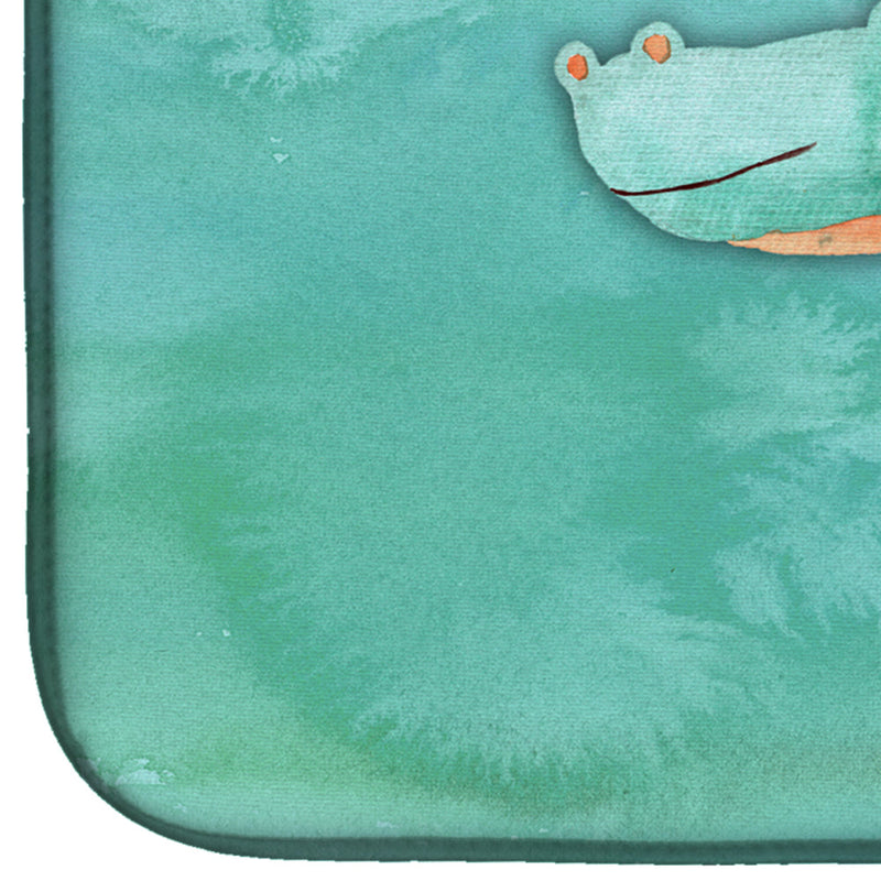 Alligator Watercolor Dish Drying Mat – Absorbent, Artistic Kitchen Essentials BB7385DDM