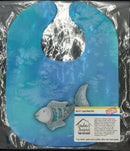 Blue Fish Watercolor Baby Bib BB7386BIB