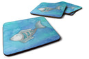 Blue Fish Watercolor Foam Coaster  BB7386FC