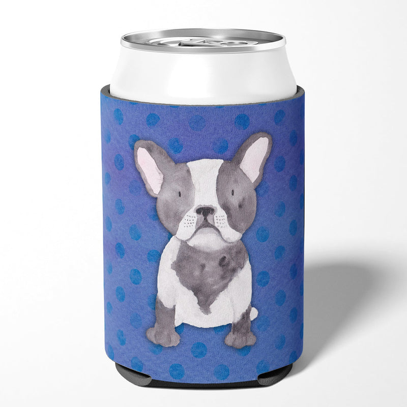 French Bulldog Polkadot Watercolor Can or Bottle Hugger BB7394CC