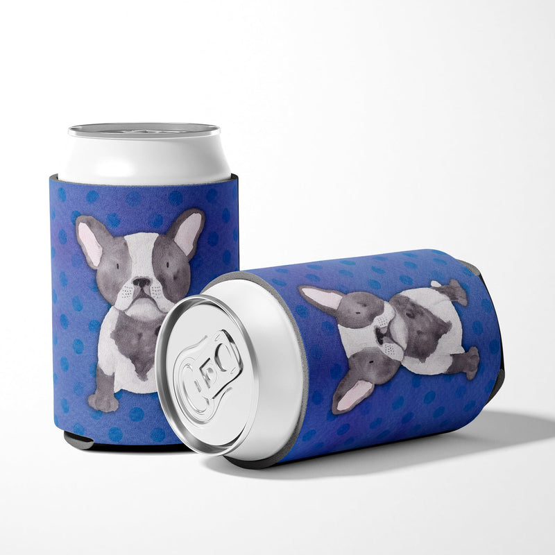 French Bulldog Polkadot Watercolor Can or Bottle Hugger BB7394CC