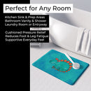 Stegosaurus Watercolor Memory Foam Kitchen Mat Machine Washable Anti-Fatigue Cushion Comfort Bath or Kitchen Rug