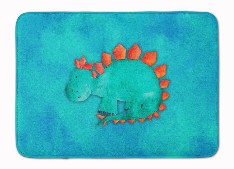 Stegosaurus Watercolor Machine Washable Memory Foam Mat BB7399RUG