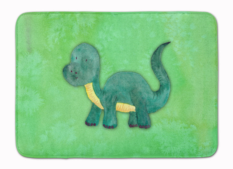 Brontosaurus Watercolor Machine Washable Memory Foam Mat BB7404RUG