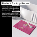 Fairy Princess Watercolor Memory Foam Kitchen Mat Machine Washable Anti-Fatigue Cushion Comfort Bath or Kitchen Rug
