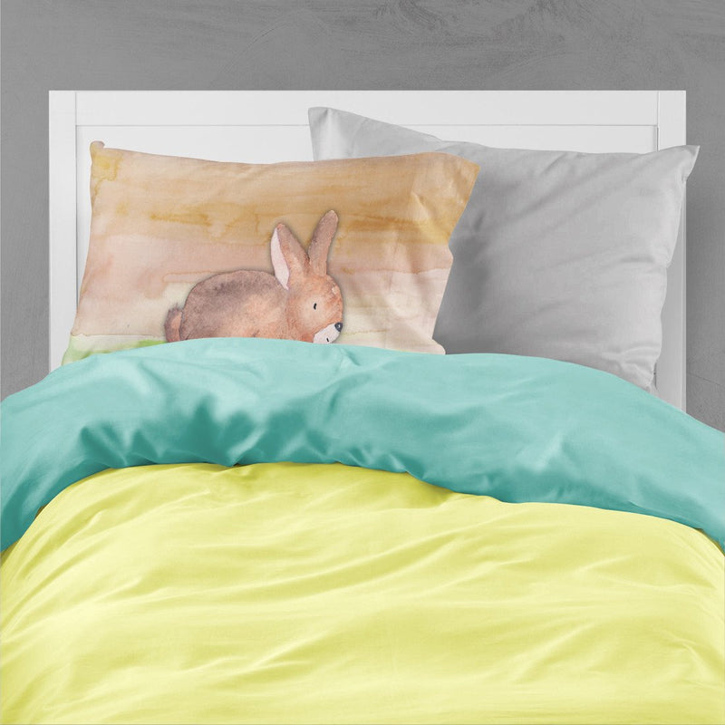 Rabbit Watercolor Fabric Standard Pillowcase BB7410PILLOWCASE