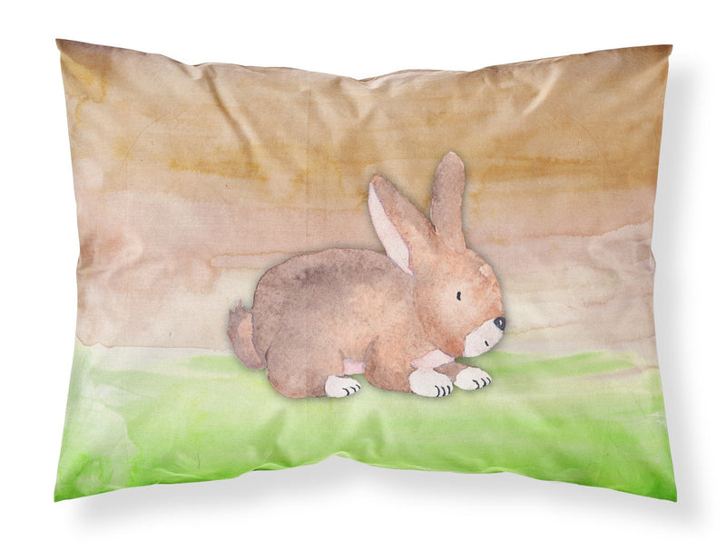 Rabbit Watercolor Fabric Standard Pillowcase BB7410PILLOWCASE