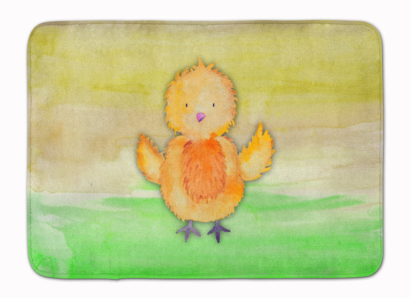 Chicken Watercolor Machine Washable Memory Foam Mat BB7411RUG