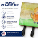 Chicken Watercolor Leash or Key Holder Wall Hooks, Coat Rack Wall Mount, for Hanging Keys, Towels, Aprons, Leashes