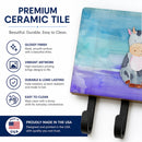 Cow Watercolor Leash or Key Holder Wall Hooks, Coat Rack Wall Mount, for Hanging Keys, Towels, Aprons, Leashes