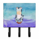 Cow Watercolor Leash or Key Holder Wall Hooks, Coat Rack Wall Mount, for Hanging Keys, Towels, Aprons, Leashes