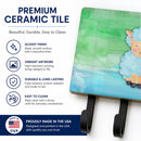 Sheep Lamb Watercolor Leash or Key Holder Wall Hooks, Coat Rack Wall Mount, for Hanging Keys, Towels, Aprons, Leashes