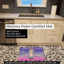 Donkey Watercolor Memory Foam Kitchen Mat Machine Washable Anti-Fatigue Cushion Comfort Bath or Kitchen Rug