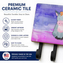 Donkey Watercolor Leash or Key Holder Wall Hooks, Coat Rack Wall Mount, for Hanging Keys, Towels, Aprons, Leashes