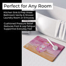 Pig Watercolor Memory Foam Kitchen Mat Machine Washable Anti-Fatigue Cushion Comfort Bath or Kitchen Rug