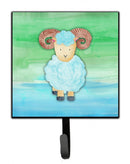 Ram Sheep Watercolor Leash or Key Holder Wall Hooks, Key Hooks Holder, Coat Rack Wall Mount, Coat Hooks, Hooks for Hanging Keys, Towels, Aprons, Leashes