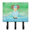 Ram Sheep Watercolor Leash or Key Holder Wall Hooks, Coat Rack Wall Mount, for Hanging Keys, Towels, Aprons, Leashes